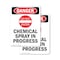 Signmission Chemical Spray In Progress Danger Sign, Plastic, 7in W x 10in L, 2PK OS-2PACK-DS-P-710-V-2417 - alternate 1